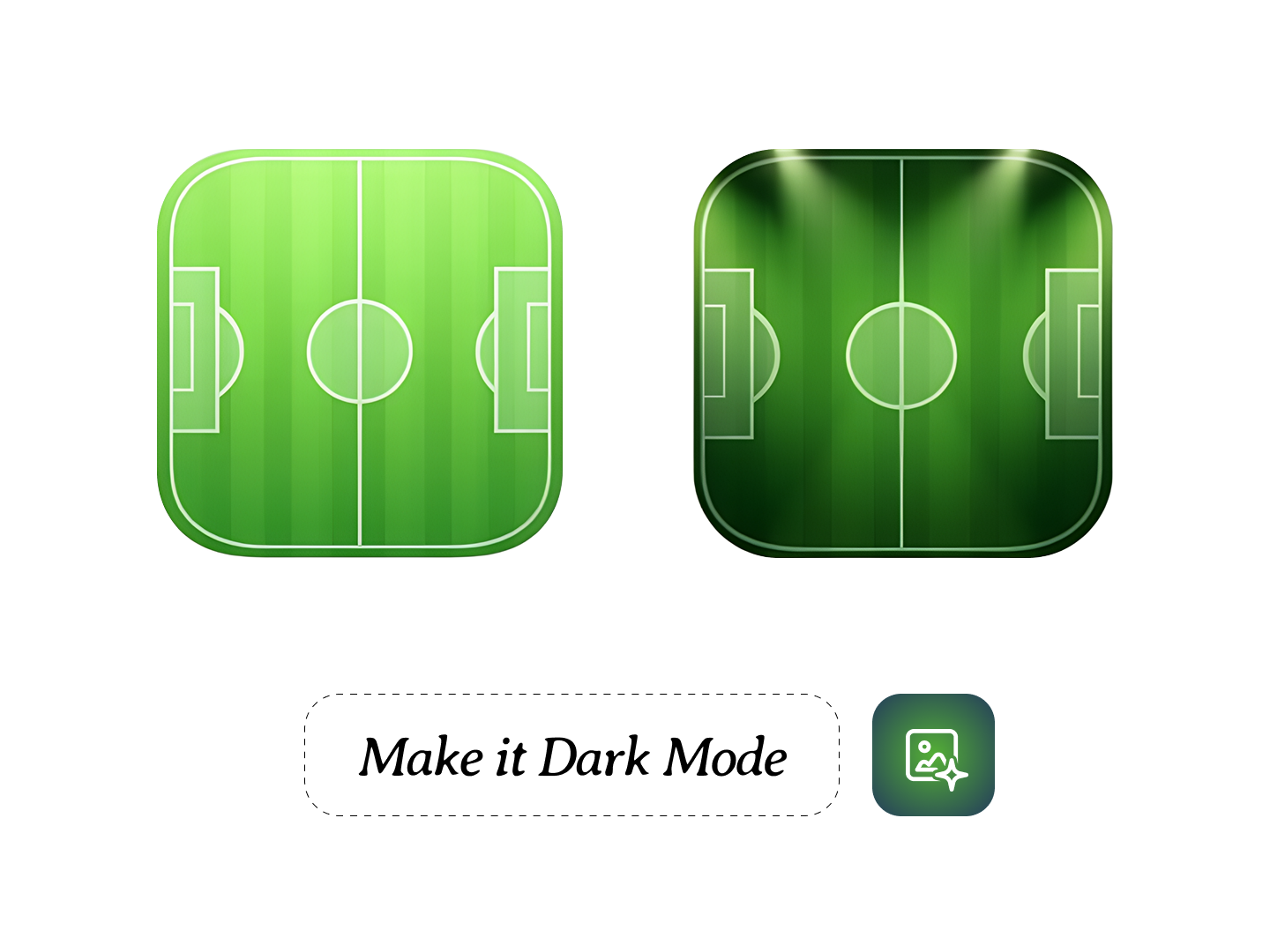 Make it Dark Mode - Transform your icon with darker tones and better contrast